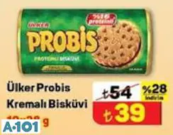ÜLKER PROBİS KREMALI BİSKÜVİ 10X28 G